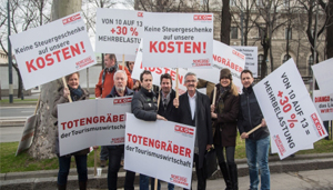Tourismuswirtschaft protestiert in Wien